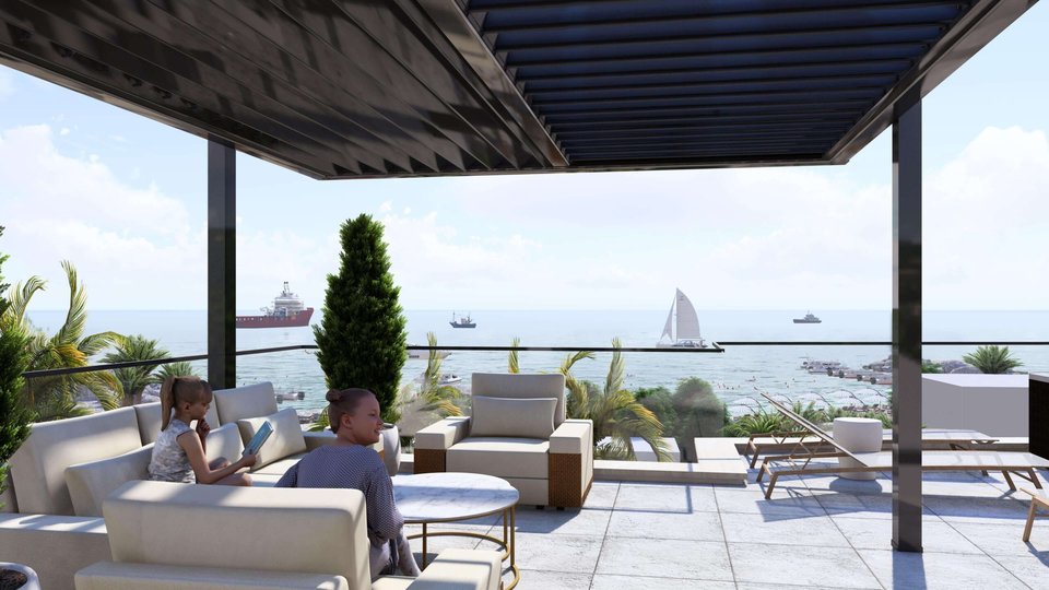 Luxury penthouse first row to the sea - exclusive offer in Sukošan!