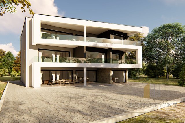 Exklusive Wohnung in einer im Bau befindlichen Luxusvilla, erste Reihe zum Meer - Insel Vir!