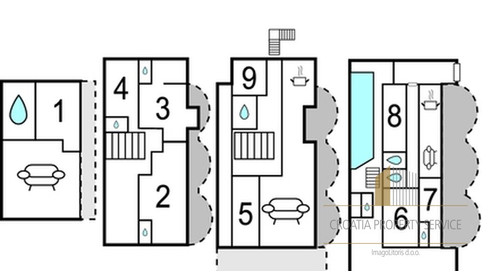 House, 401 m2, For Sale, Makarska