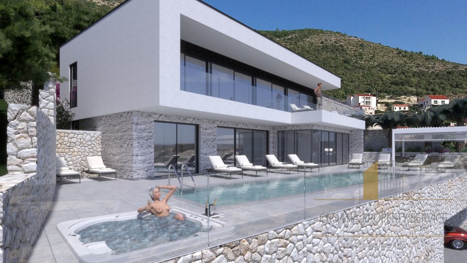 Land with project and building permit for a luxury villa, second row to the sea - Dubrovnik!