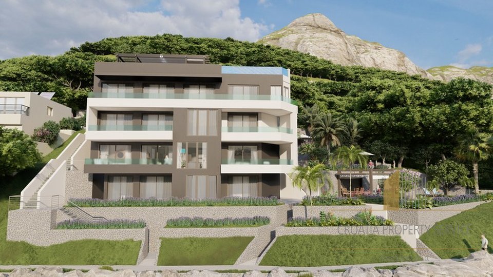 Luxury apartments in a new modern building with a swimming pool on the Makarska Riviera!