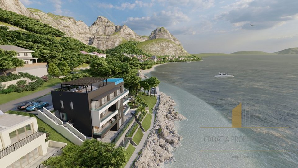 Luxury apartments in a new modern building with a swimming pool on the Makarska Riviera!