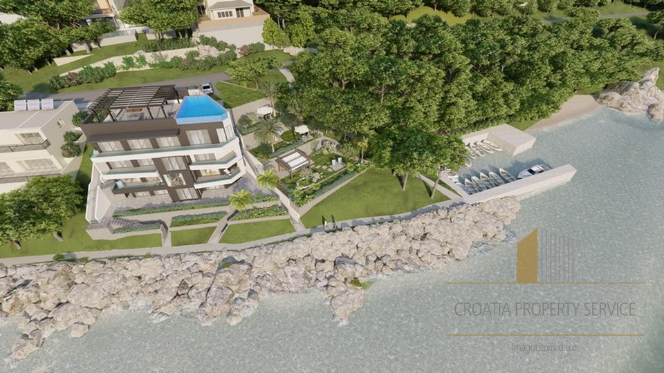 Luxury apartments in a new modern building with a swimming pool on the Makarska Riviera!