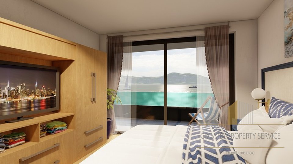 Luxury apartments in a new modern building with a swimming pool on the Makarska Riviera!