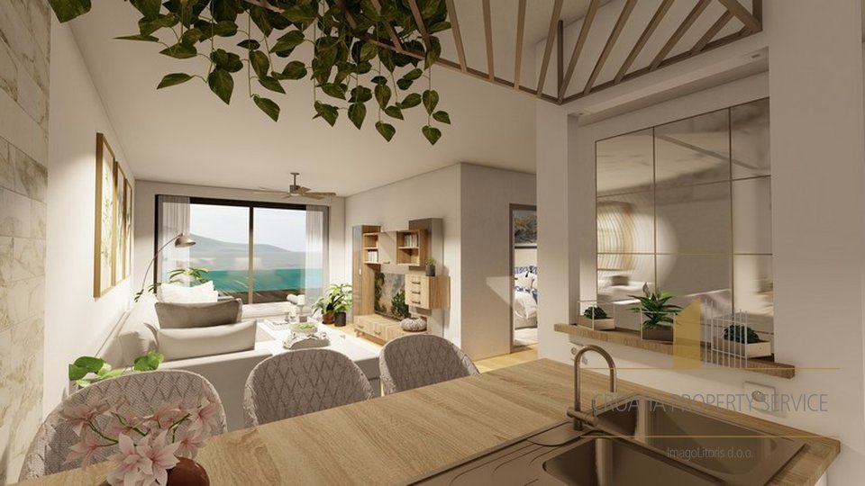 Luxury apartments in a new modern building with a swimming pool on the Makarska Riviera!