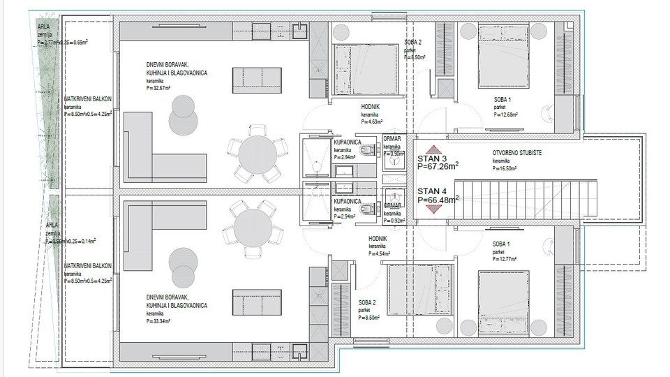 Appartamento, 67 m2, Vendita, Trogir