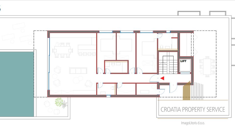 Luxury apartment with garden in an elite district, 100 m from the beach - Split!