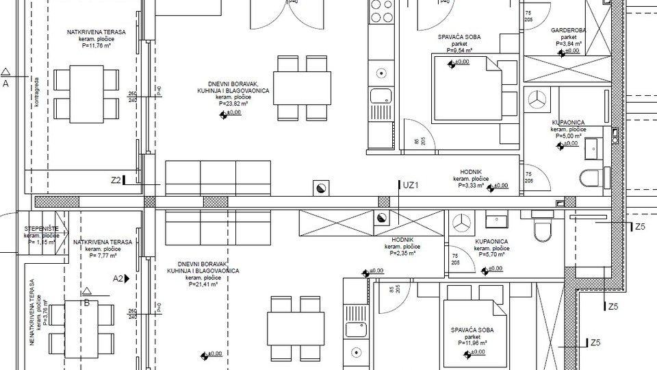 Moderne Wohnung mit Garten in einem neuen Gebäude am Meer - der Insel Murter!