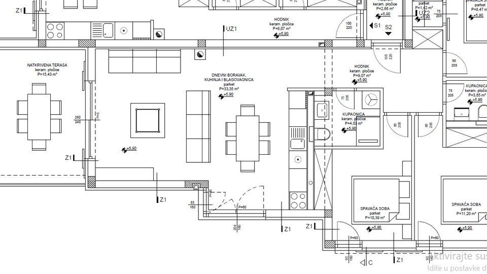 Eine schöne Zweizimmerwohnung mit Garten in einem Neubau, erste Reihe am Meer – Murter!