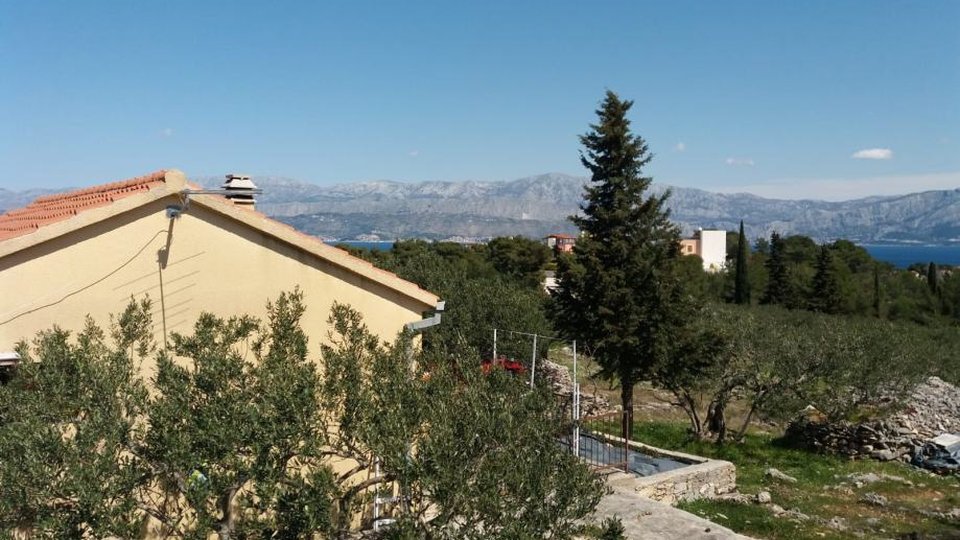 Großes landwirtschaftliches Grundstück mit Olivenhain und einem Haus auf der Insel Brač!