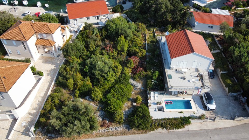 Extraordinary building plot 2nd row to the sea on the island of Korčula!