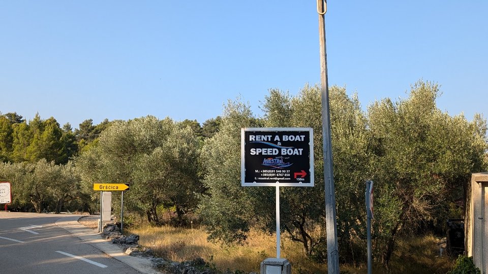 Baugrundstück 60 m zum Meer auf der Insel Korčula!