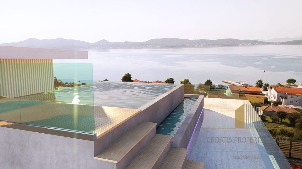 A unique designer villa in an exceptional location 300 m from the beach in the vicinity of Zadar!