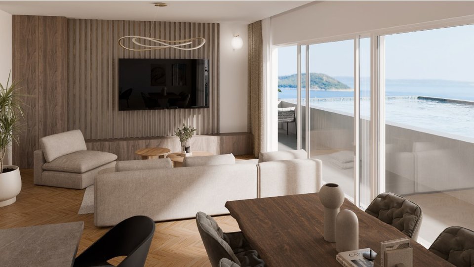 Luksuzni penthouse u elitnoj četvrti, 100 m od plaže – Split!