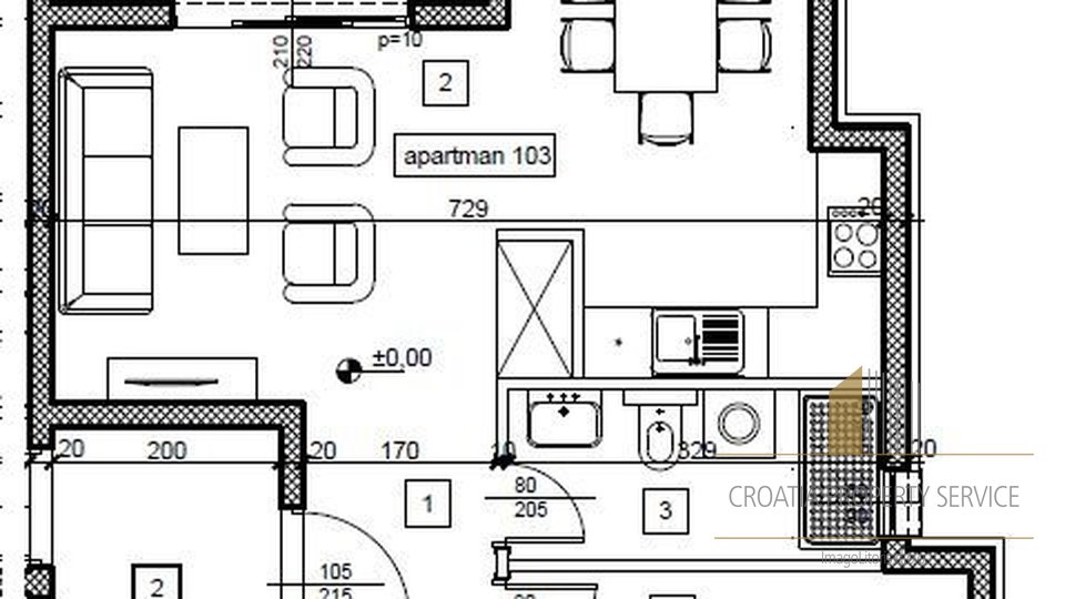 Attraktive Wohnung in einem Neubau, zweite Reihe vom Meer entfernt an der Makarska Riviera!