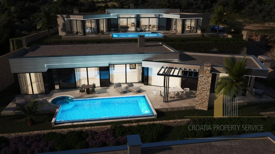 Luxury villa with panoramic sea view near Zadar!