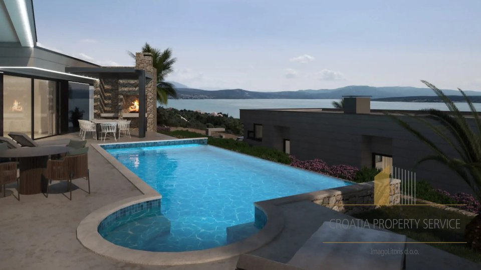 Luxusvilla mit Panoramablick auf das Meer in der Nähe von Zadar!