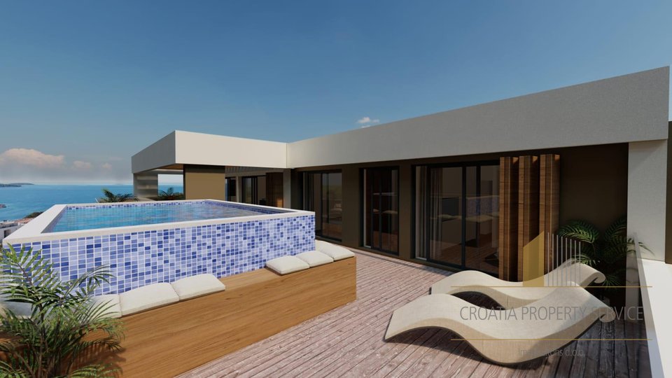 Luxury penthouse with a panoramic view of the sea - Primošten!