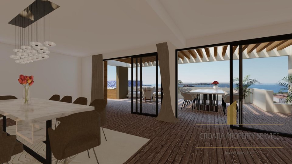 Luxury penthouse with a panoramic view of the sea - Primošten!