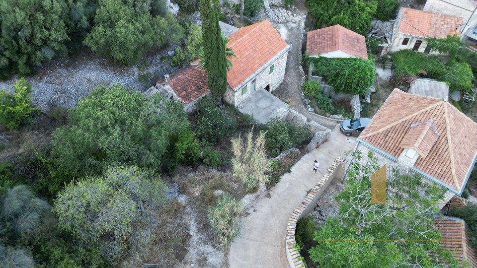 Einzigartige Investitionsmöglichkeit: Steinhaus mit zusätzlichem Grundstück – Jelsa, Insel Hvar!